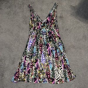 H&M colorful print sleeveless dress 8